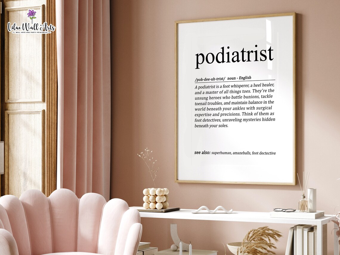 Podiatrist Gift Medical Art Print for Office - Image 4