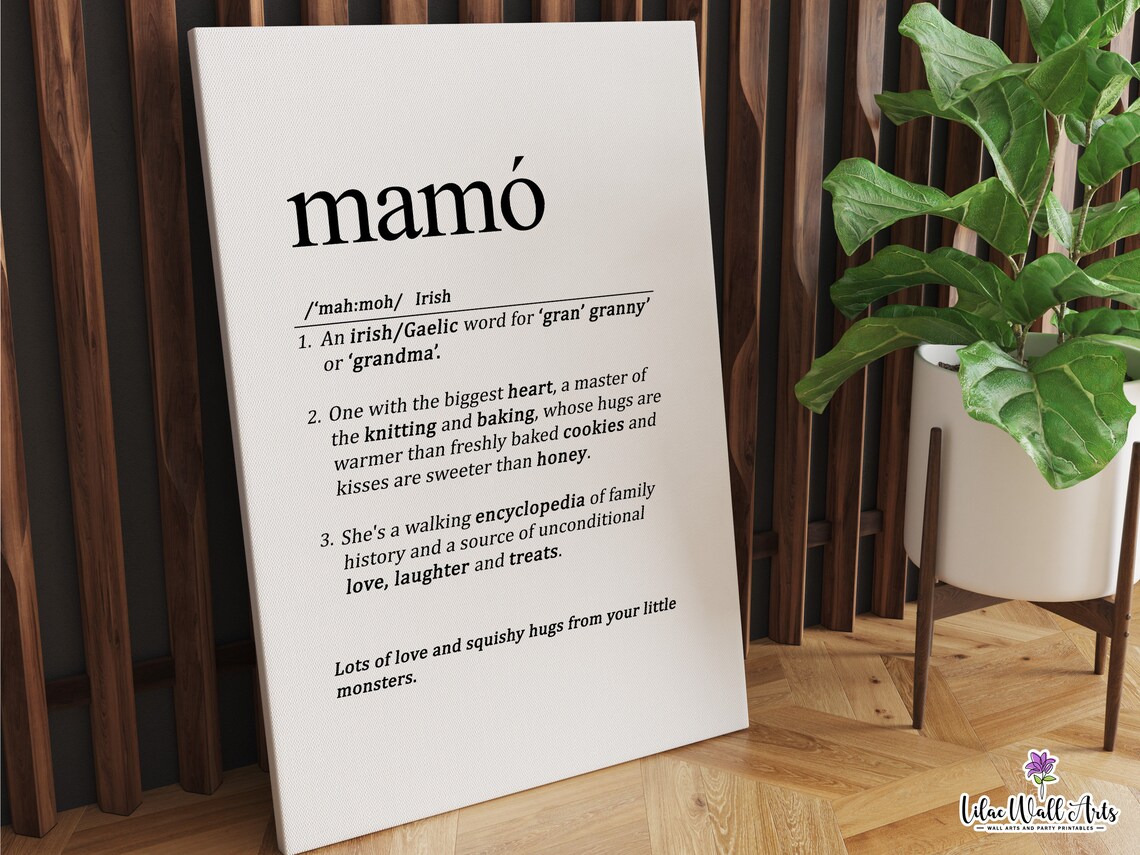Mamo Irish Grandma Gift, Irish Expression Art Print - Image 6