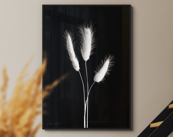 Rustic Bunny Tails Art Print