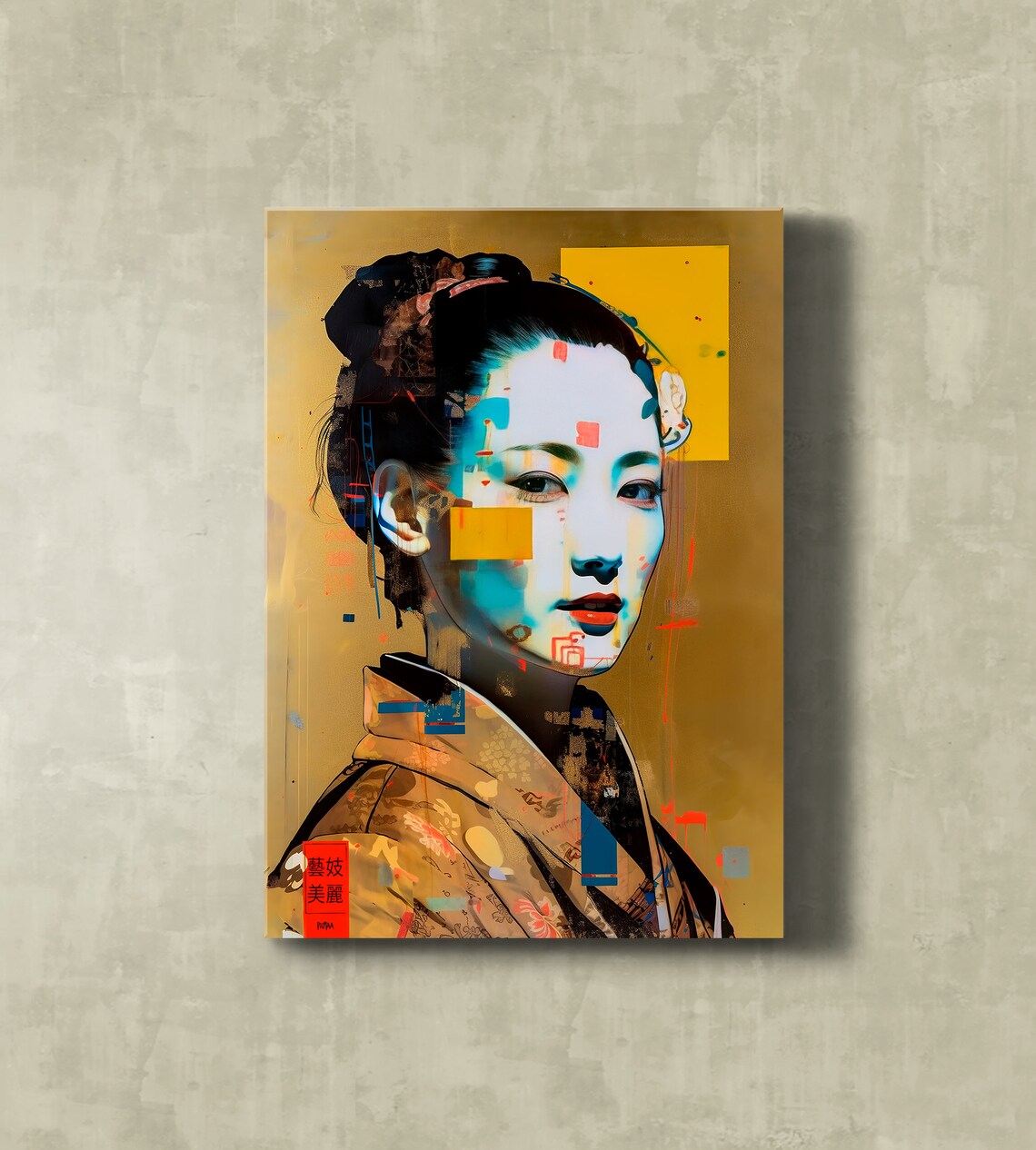 Asiatic Geisha Girl Japanese Lover Art Print