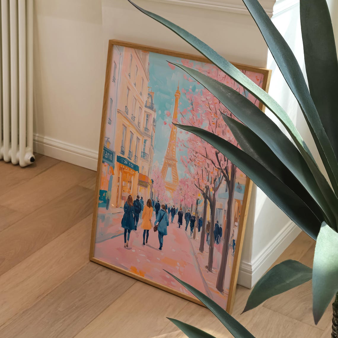 Pastel Paris Street, Romantic French Cityscape Art Print - Image 2