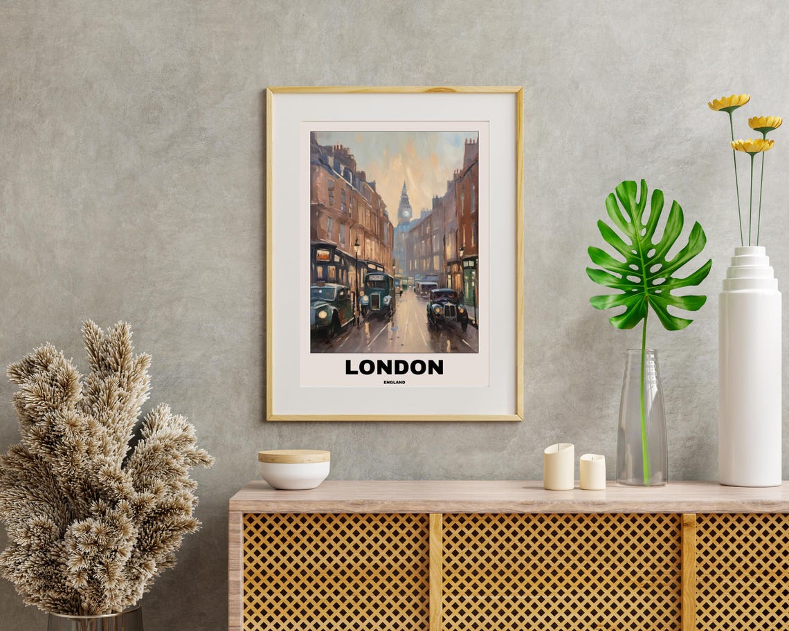 London Scenic Travel Poster, City Landscape - Image 2