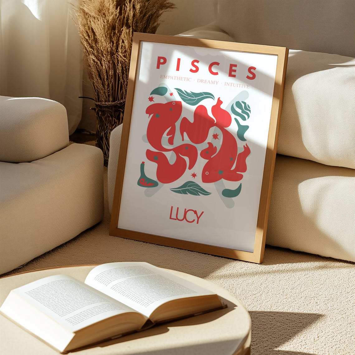 Custom Zodiac Star Sign Astrology Gift, Pisces - Image 2
