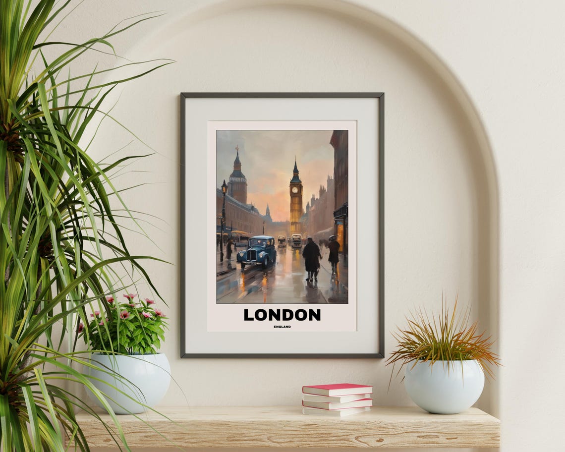 London Travel Poster, City Landscape - Image 3