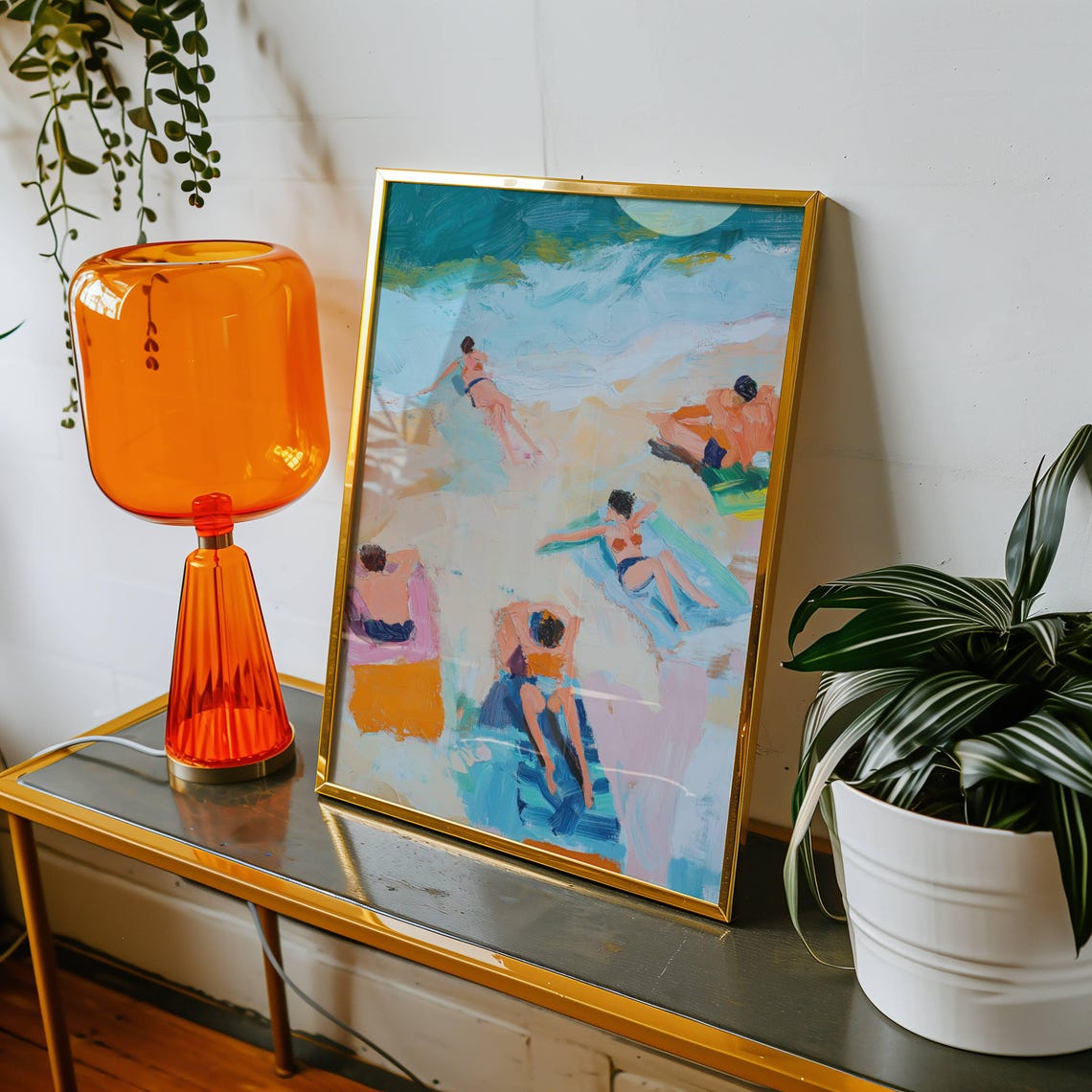 Boho Beach Coastal Art Print, Tropical Seaside - Image 3