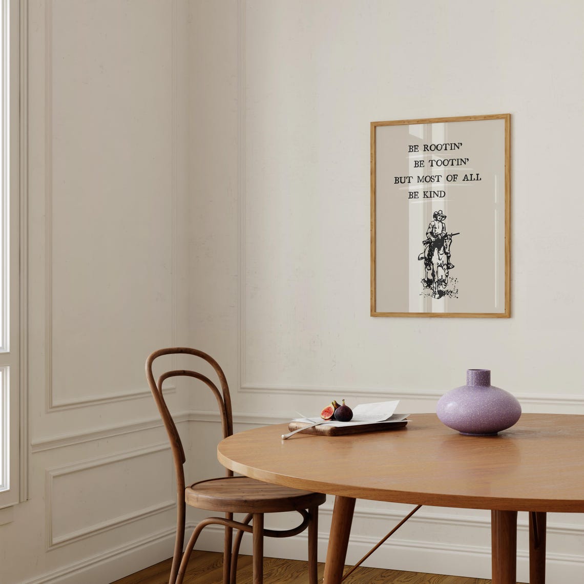 Be Rootin Be Tootin But Most of All Be Kind Cowboy Quote Poster - Image 2
