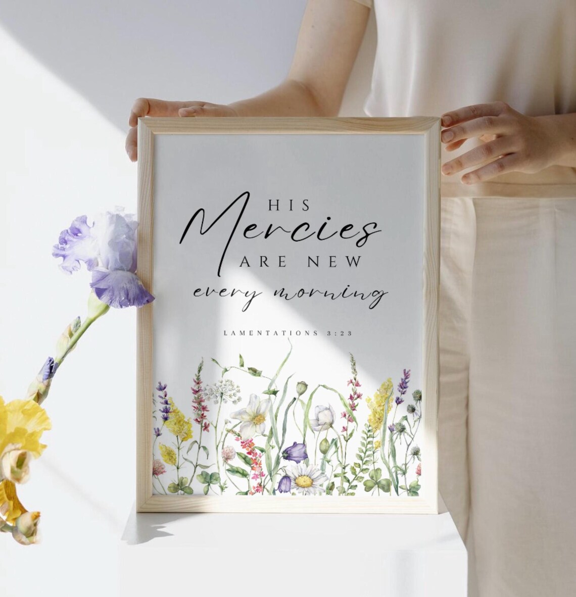 Lamentations 3:23 His Mercies Are New Every Morning Art Print - Image 3