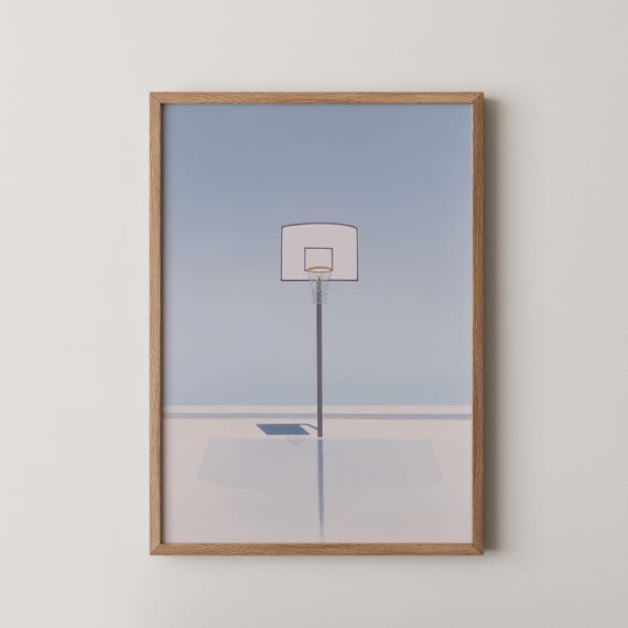 Minimalist Basketball Poster Sports Office Decor Has Everything Gift