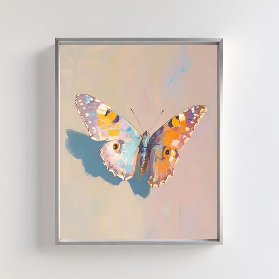 Colorful Butterfly Art Vibrant Wall Decor Abstract Butterfly Nature Inspired Artwork For Modern Home Decoration