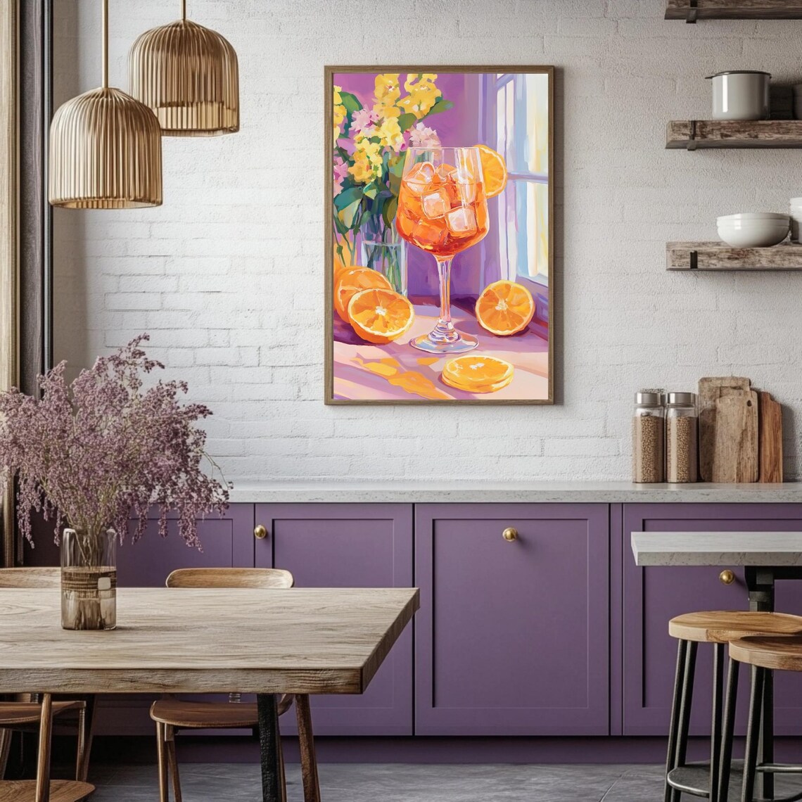 Aperol Spritz Vintage Cocktail Art, Retro Poster - Image 3