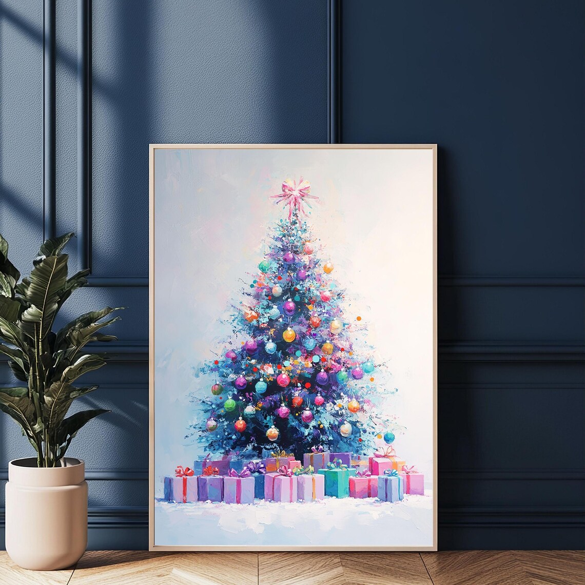Colorful Christmas Tree, Festive Holiday Decor - Image 4
