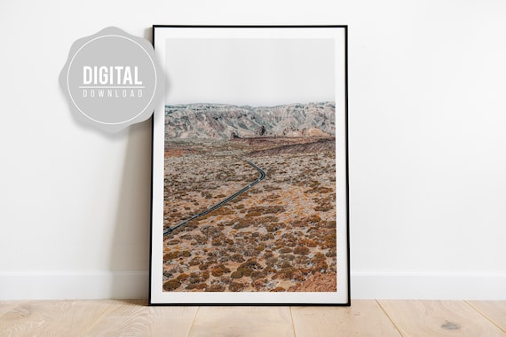 Landscape Print Nature Poster Teide Wall Art Instant Desert Photography Home Boho Decor Canary Islands