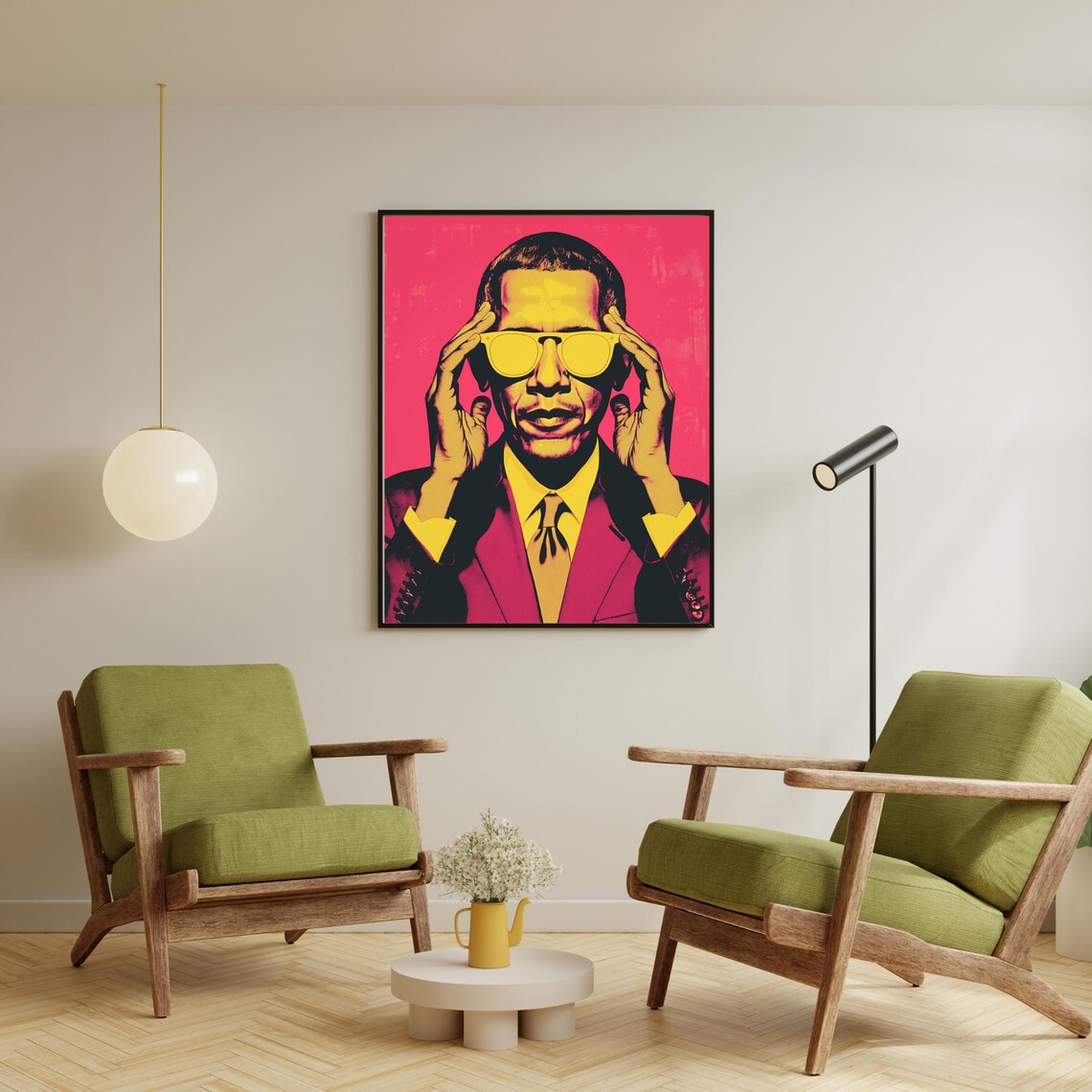 Barack Obama Oil Painting Portrait Art Print - Image 2