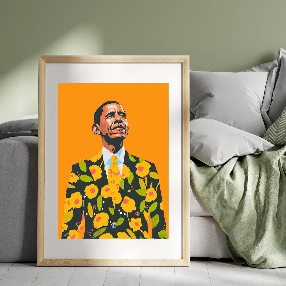Barack Barack Obama Illustration Barack Obama Portrait Art Print Political Art Obama Print Inspirational Art Fashion - Image 3