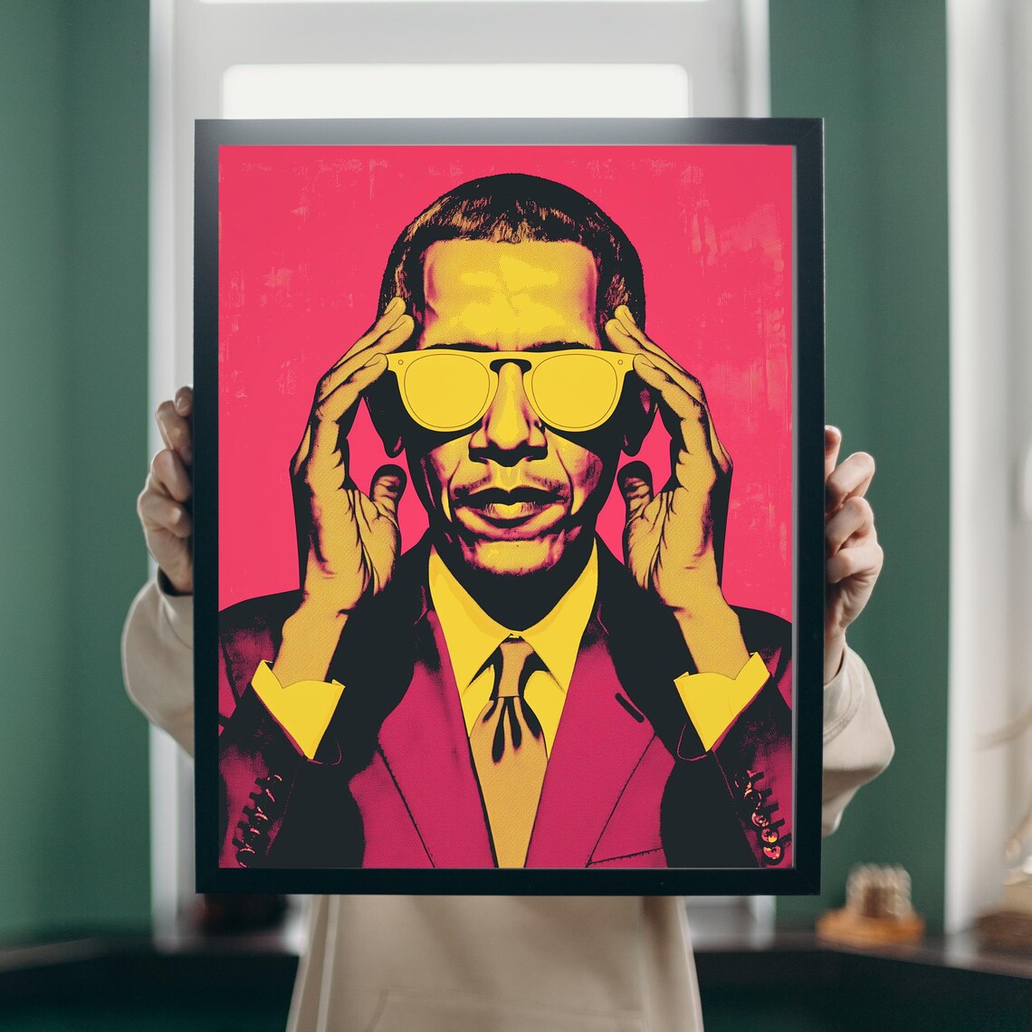 Barack Obama Oil Painting Portrait Art Print - Image 3