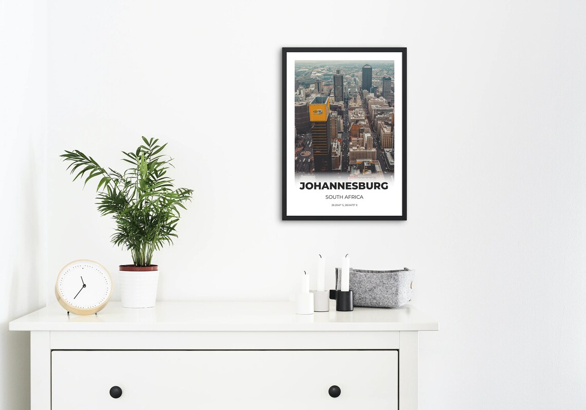 Johannesburg Travel Poster, South Africa City Print - Image 2