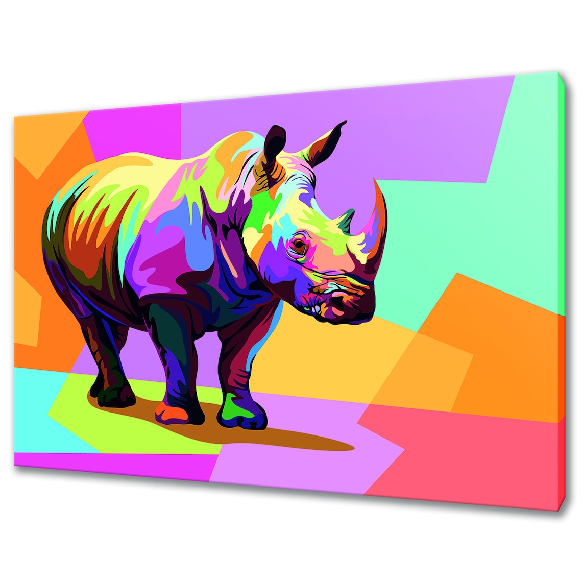 Rhino Animal Print Art Print, Home Decor