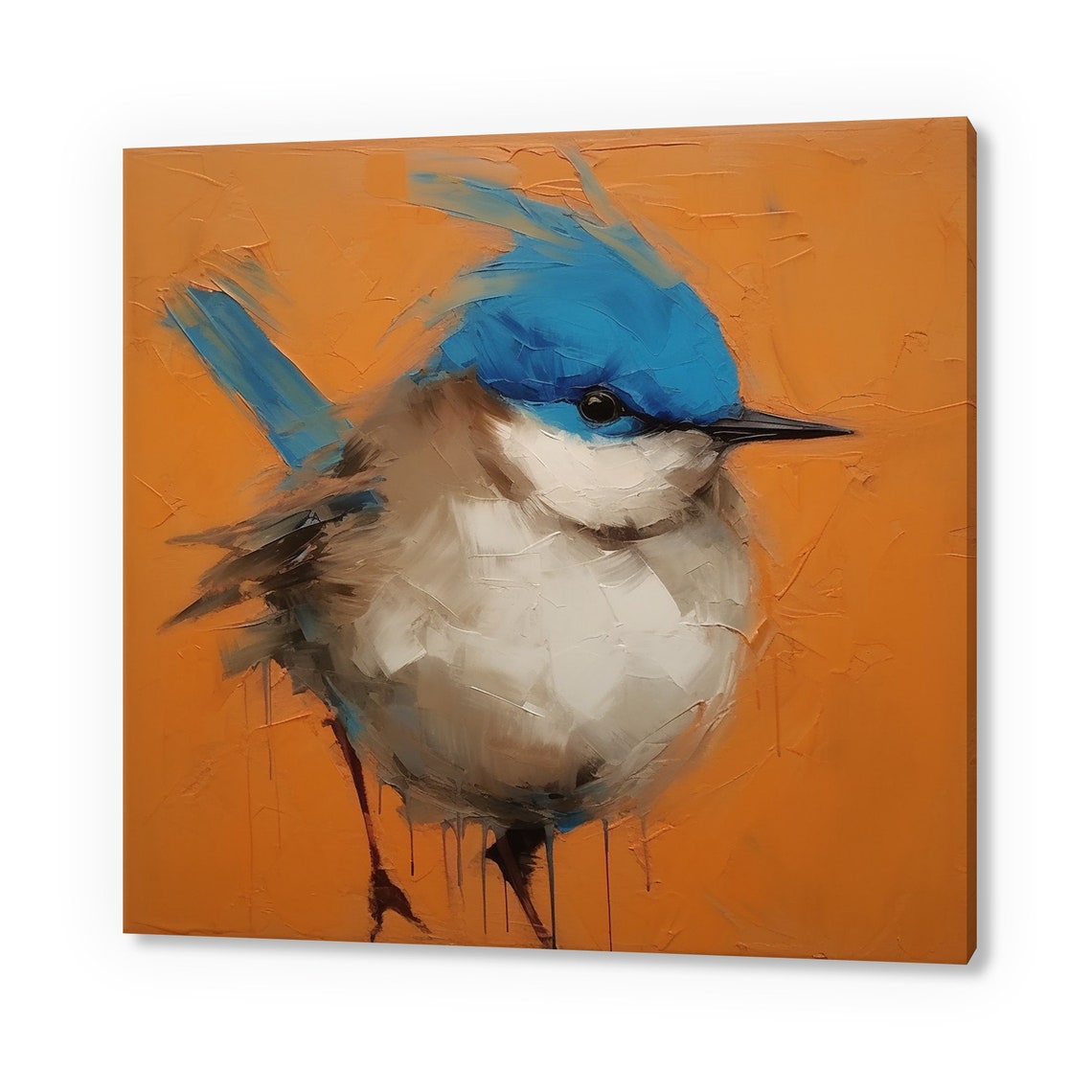 Cute Tit Bird Print Birds Wall Art Bird Lover Gift Nature Wall Hanging Avian Wall Decor Handmade Bird Art Fast Turnaround