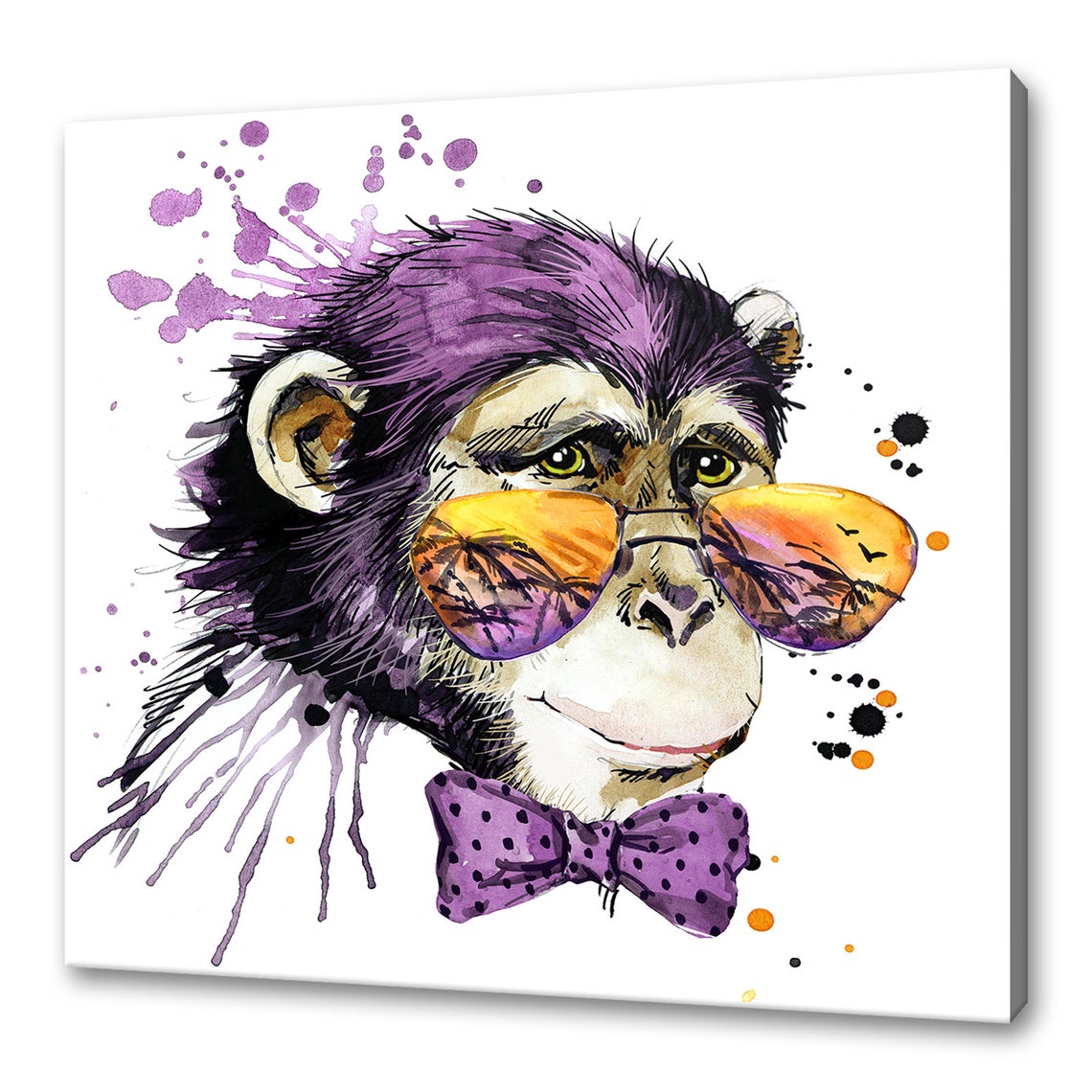 Funky Monkey Art Print, Home Decor