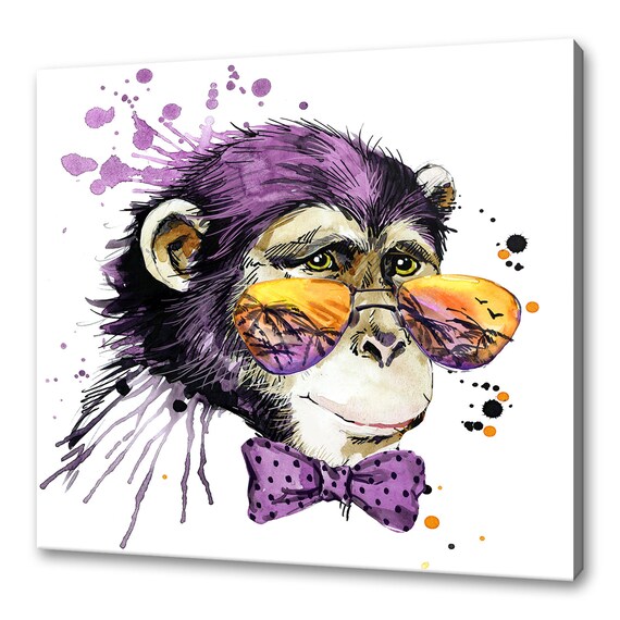 Funky Monkey Art Print, Home Decor
