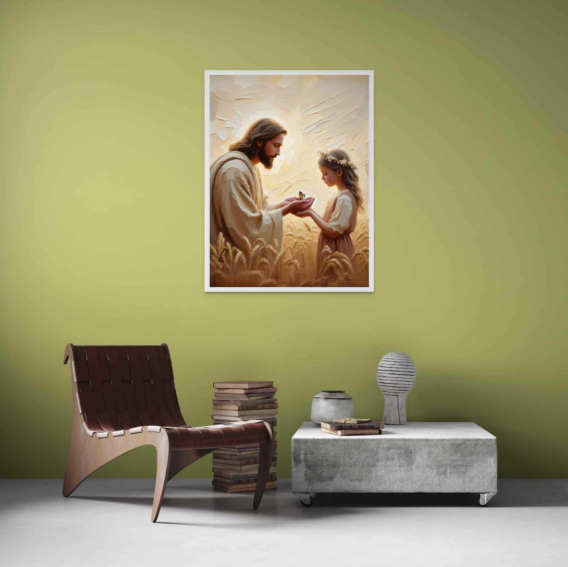 Beauty Of Faith Modern Christian Art, Jesus And Girl - Image 4