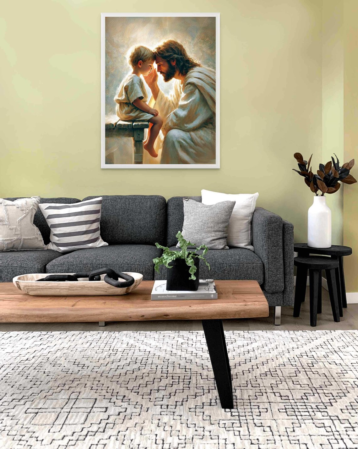 Jesus With Boy Christian Art, Bible Art Print - Image 2