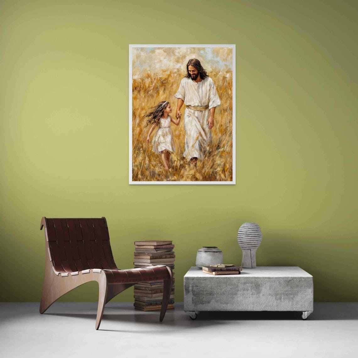 Days With Him Modern Christian Art, Jesus Sketch - Image 3