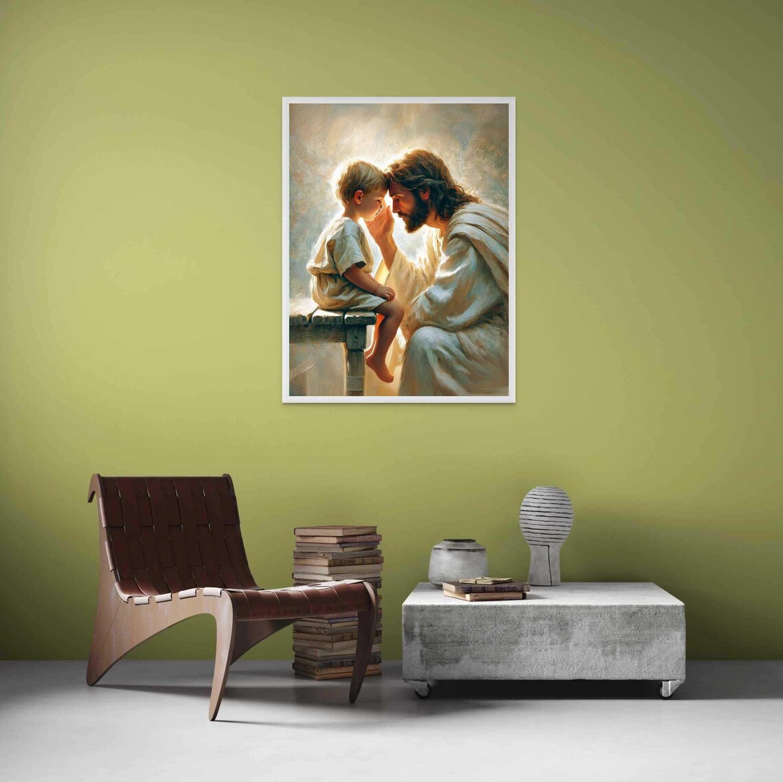 Jesus With Boy Christian Art, Bible Art Print - Image 3