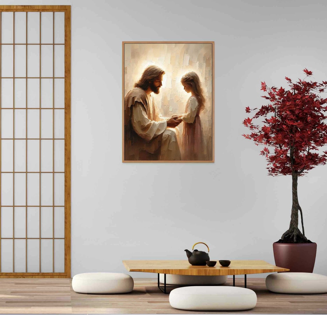 Faith In You Christian Painting, Jesus And Girl - Image 5