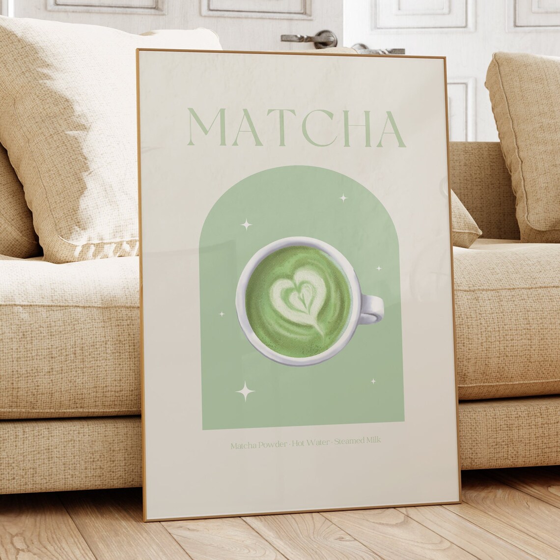 Iced Matcha Poster Print for Kitchen Coffee Nook - Image 3