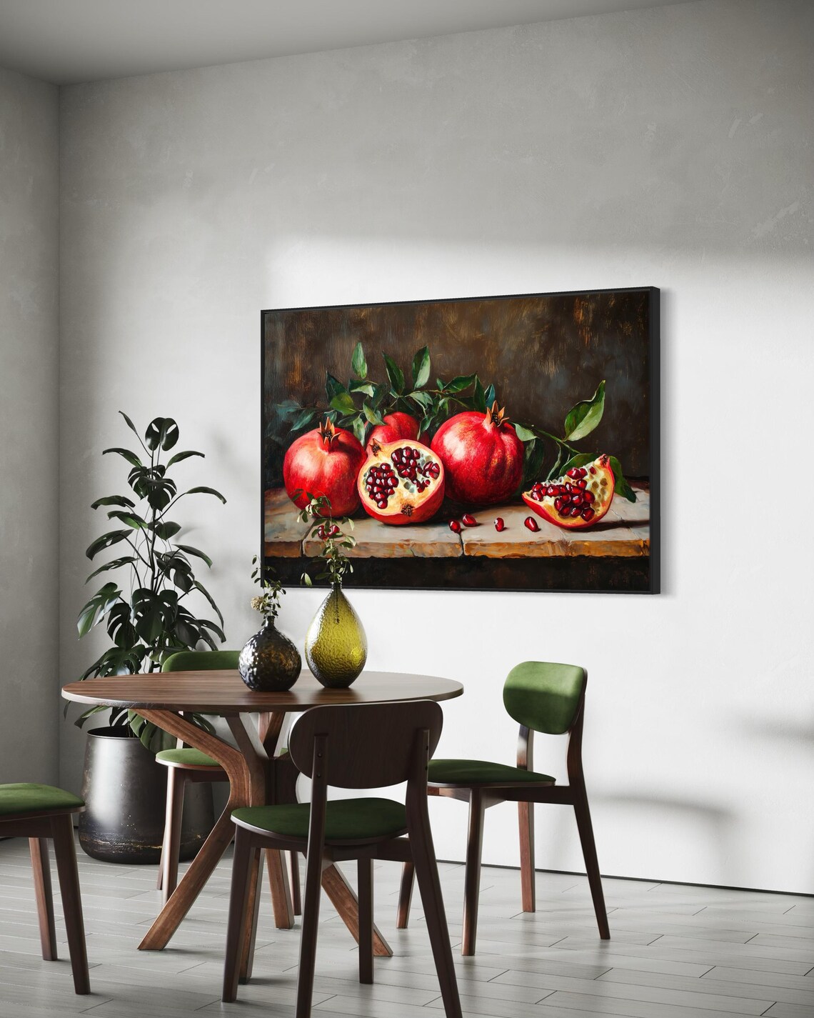 Rustic Pomegranate Art Print, Farmhouse Kitchen Decor - Image 5