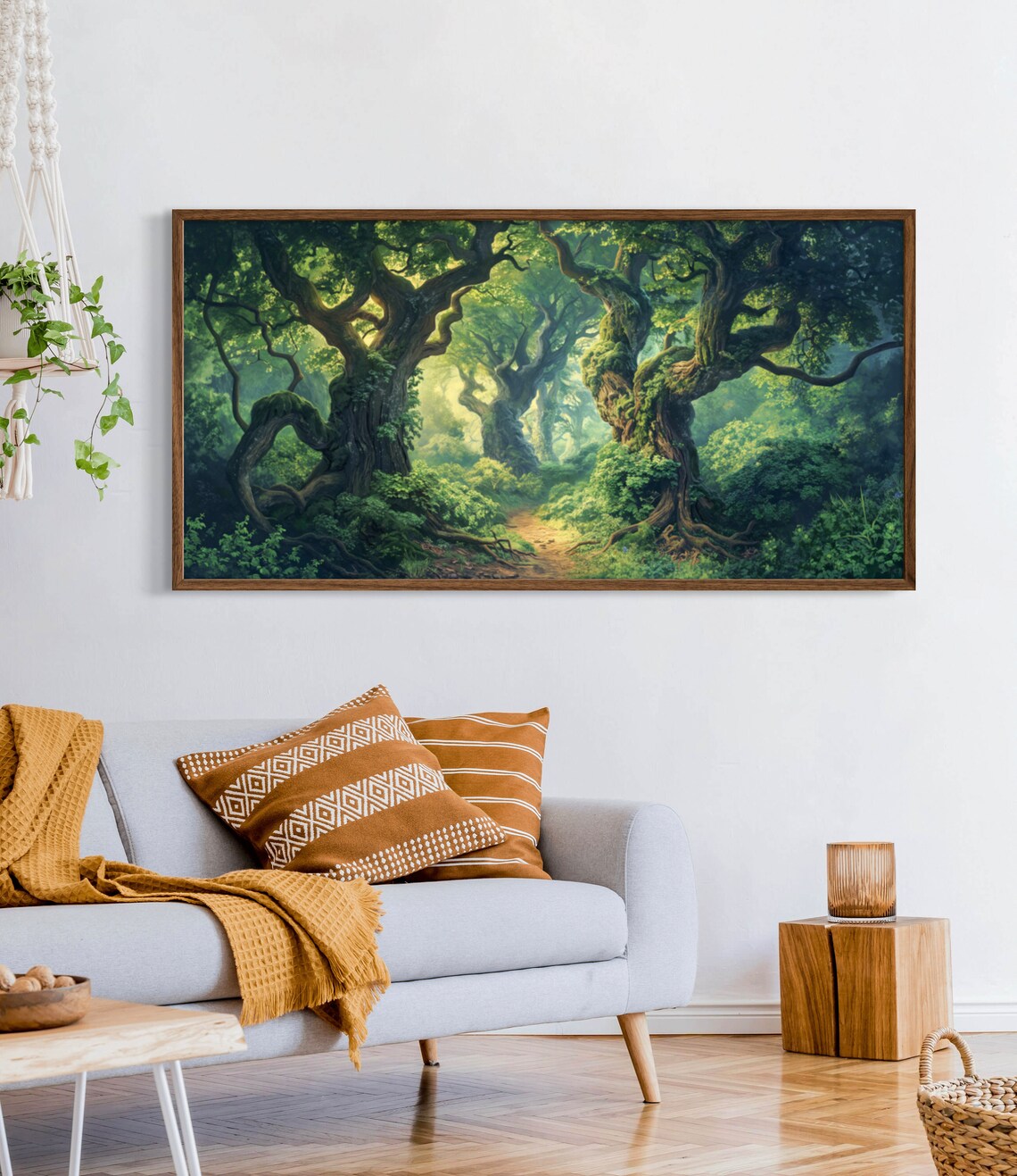 Enchanted Summer Forest Panoramic Landscape Print - Image 2