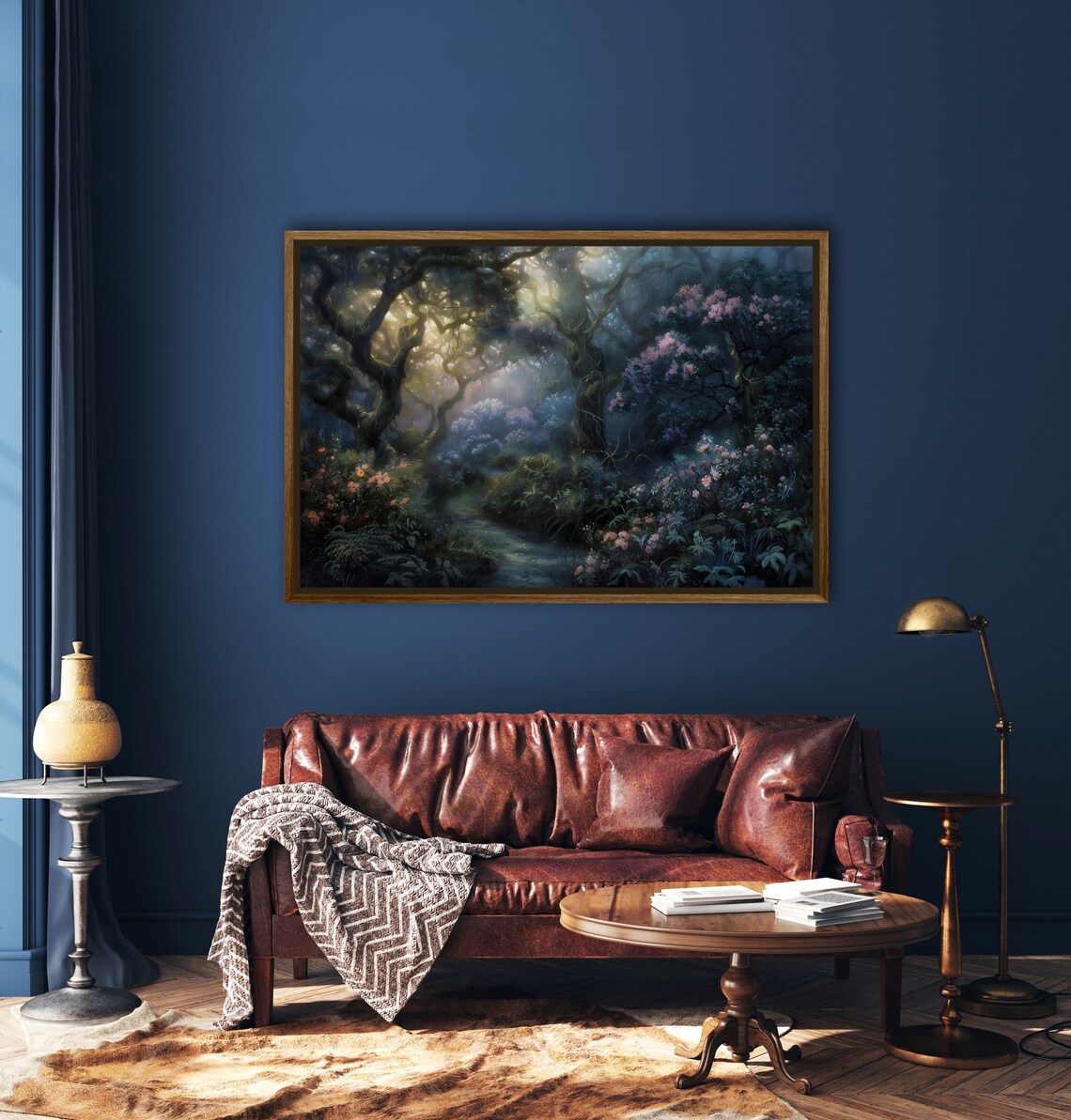 Mystical Path In The Woods, Gothic Forest Art Print - Image 2