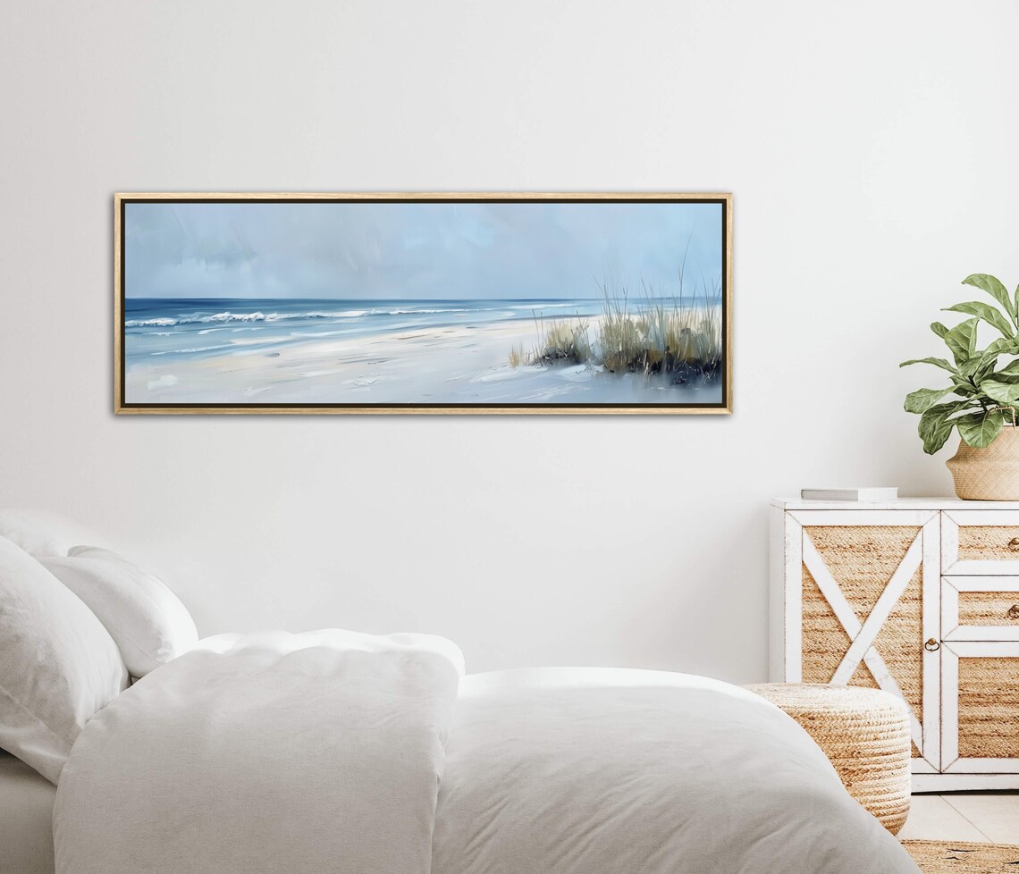 Seaside Repose Abstract Seascape, Beach House Art Print - Image 5