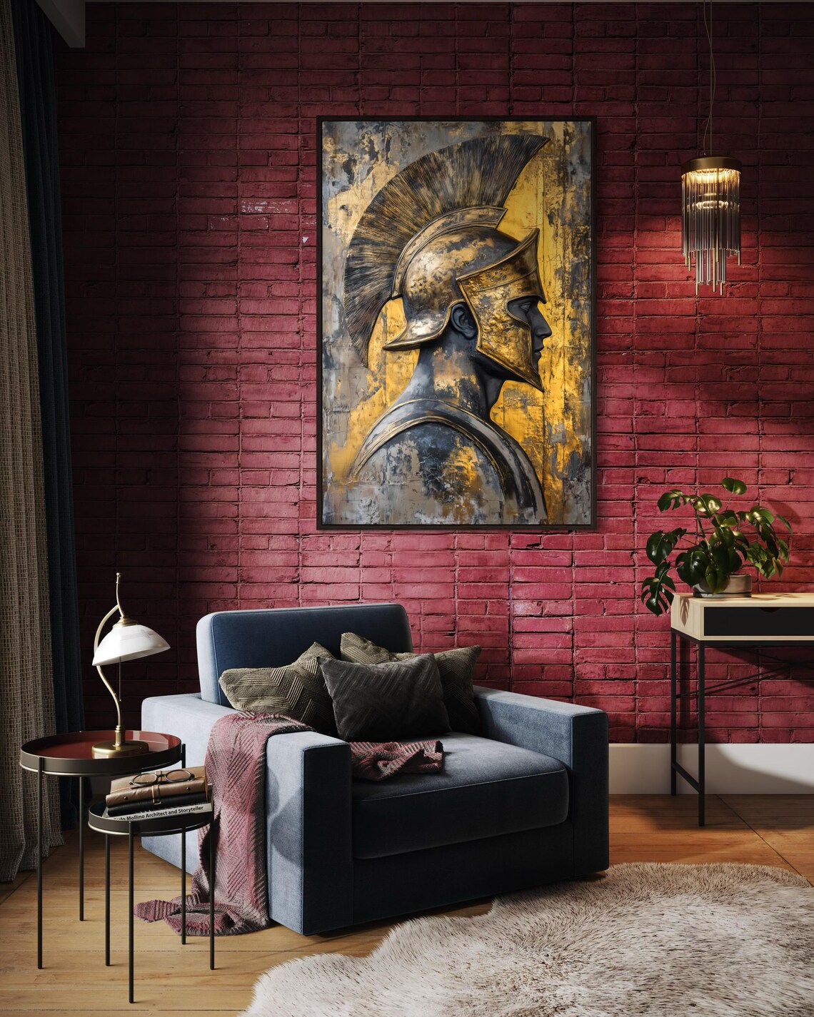 Greek Warrior Bold Greek Mythology Art Print - Image 2