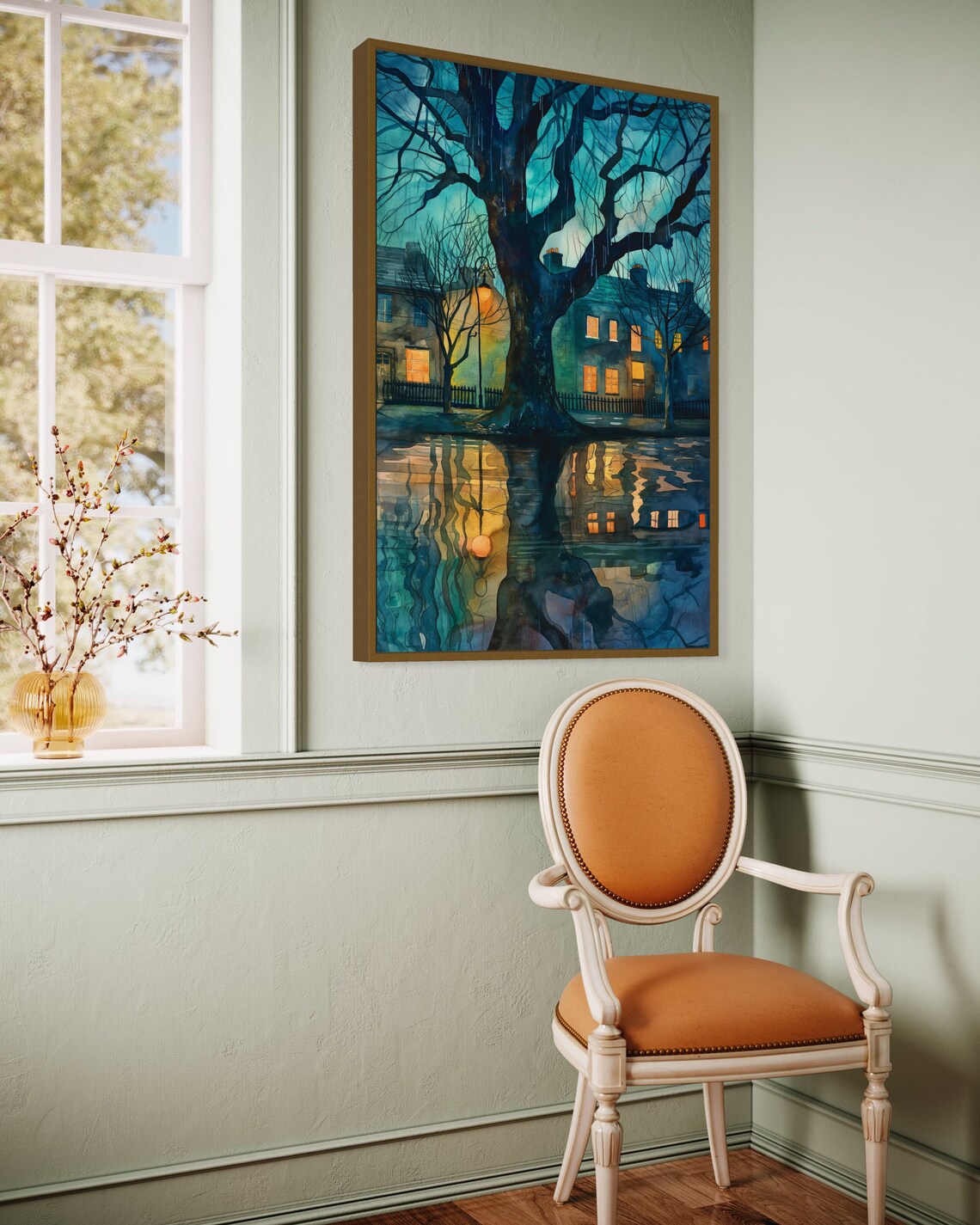 Moody Rainy Day Architecture and Sky Travel Poster - Image 2
