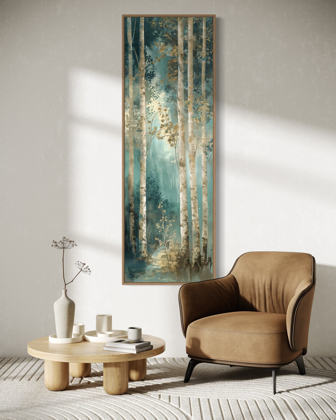 Whispers Of The Forest Birch Forest Painting Print - Image 5