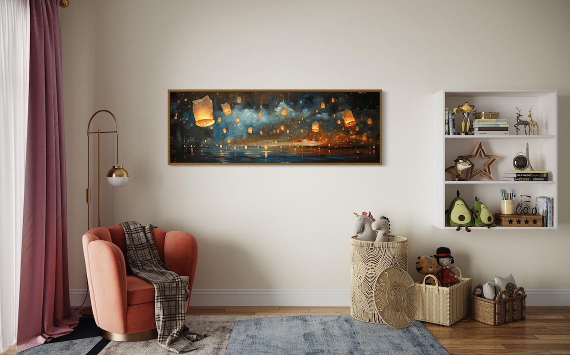 Van Gogh-Inspired Starry Night Lantern Art Print - Image 2