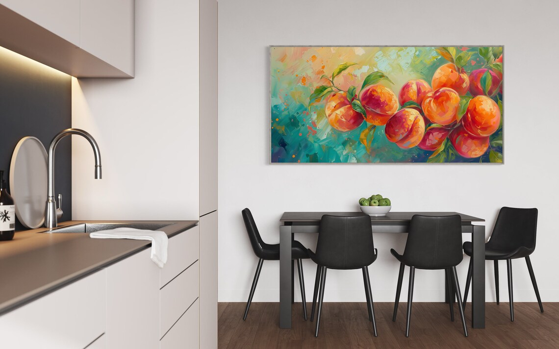 Just Peachy Peach Tree Fruit Painting Art Print - Image 3