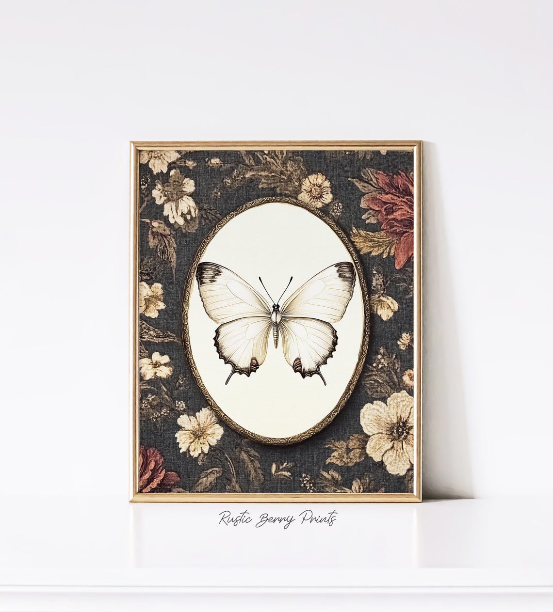 Vintage Butterfly Art Print Wall Art Wall Decor Cottagecore Wall Art - Image 3
