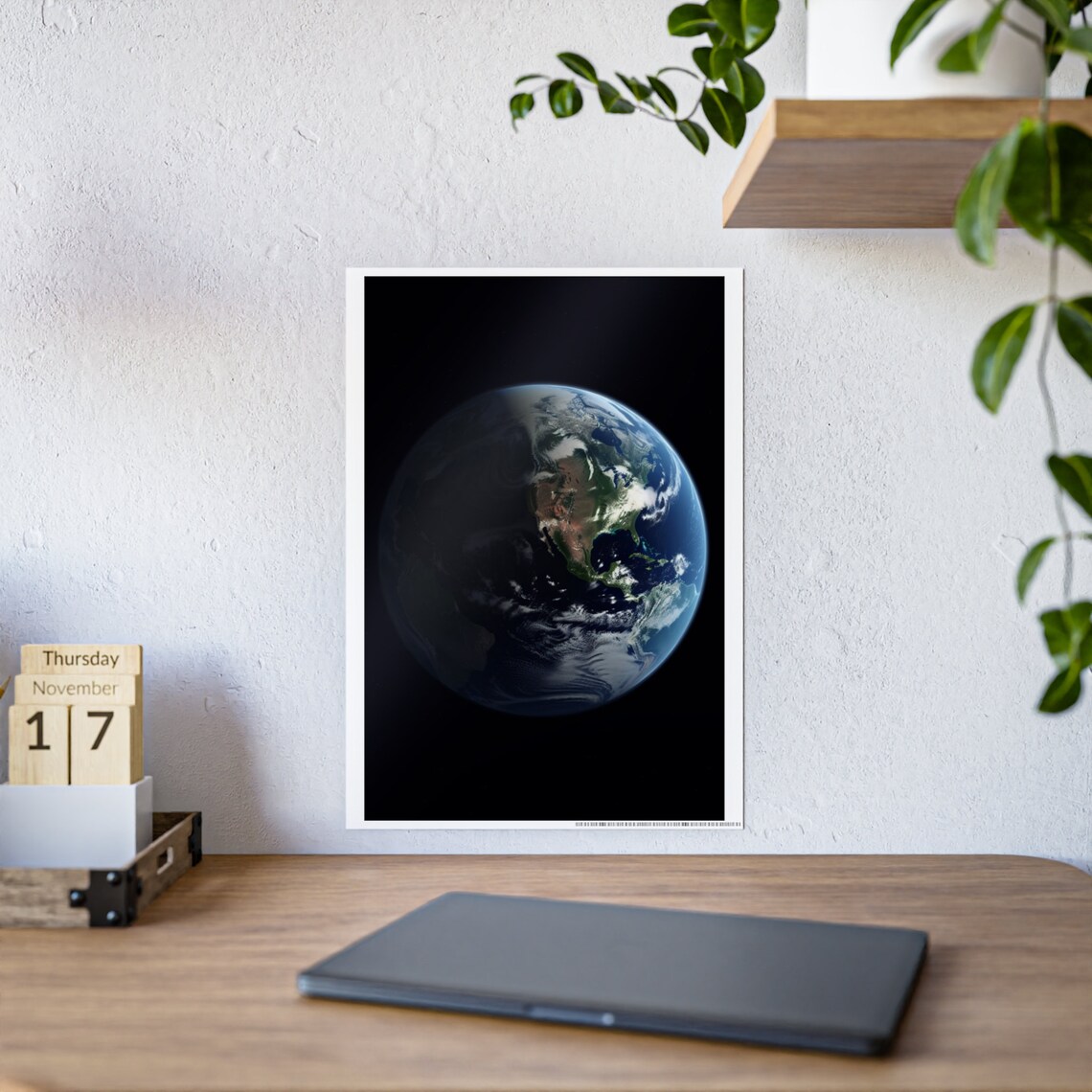 Earth Poster, Celestial Space Decor Gift - Image 6