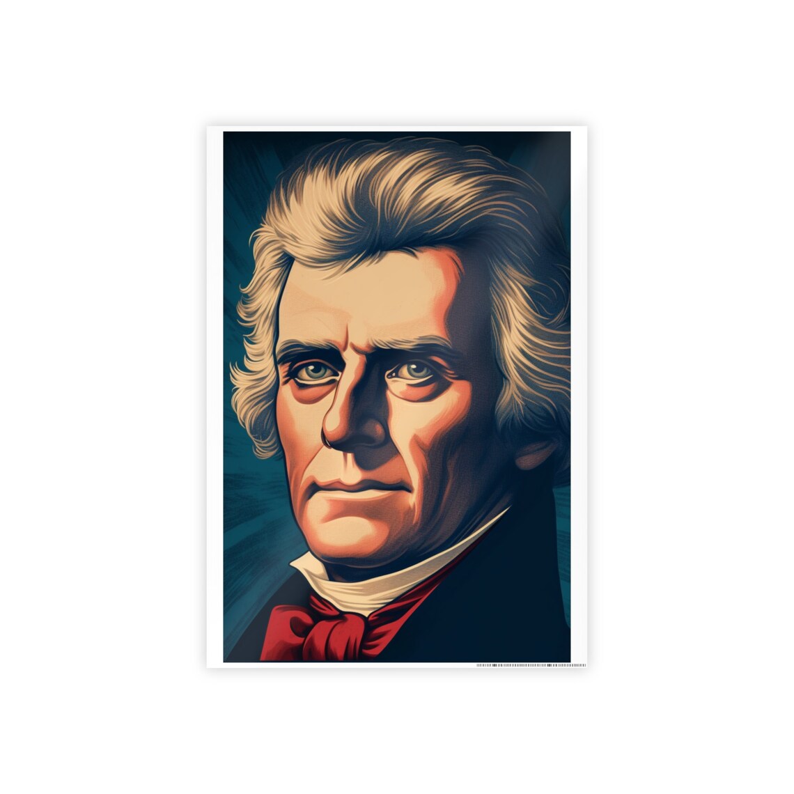 Thomas Jefferson - Contemporary Travel Poster