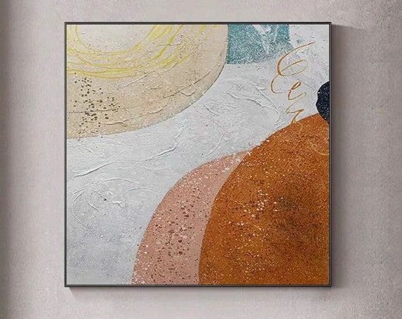 Original Large Abstract Painting White Textured Painting Beige Painting White Painting Minimalist Abstract Painting Abstract Wall Art