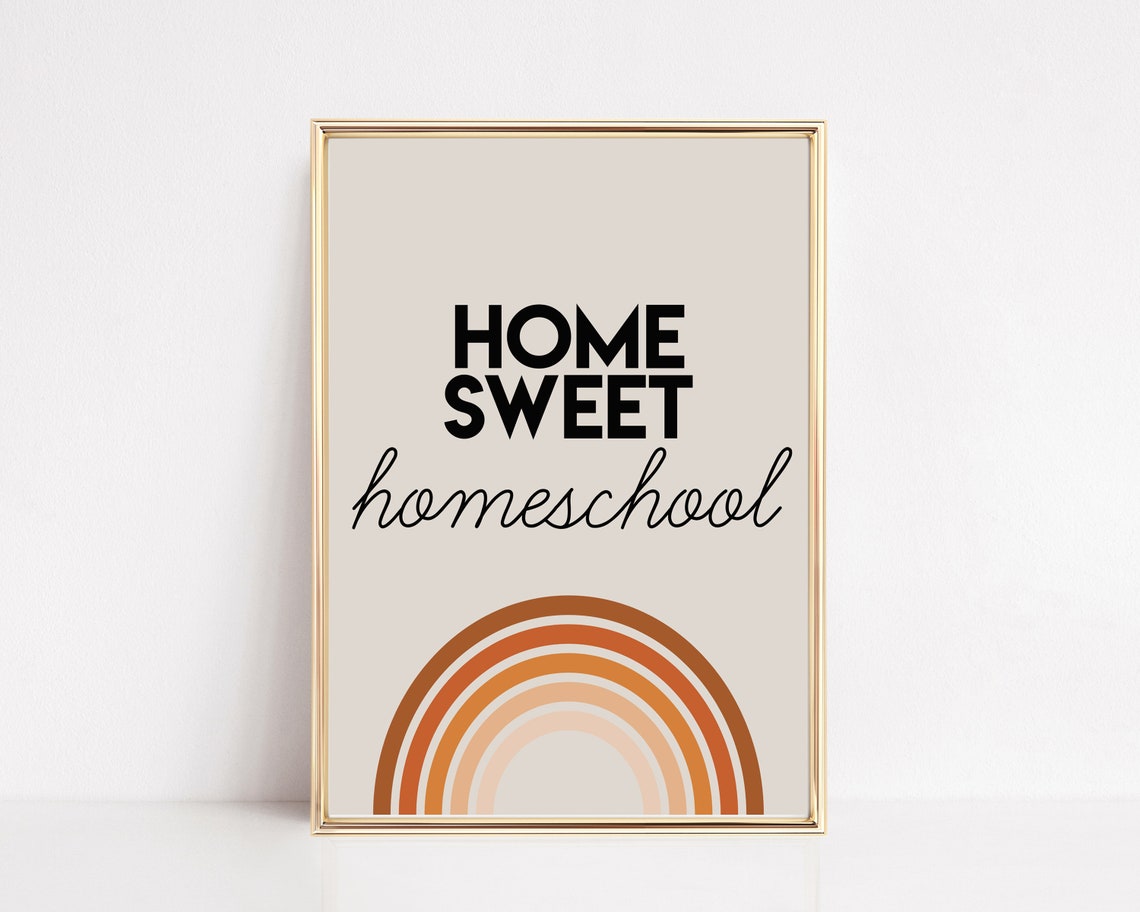 Home Sweet Homeschool Sign Art Print