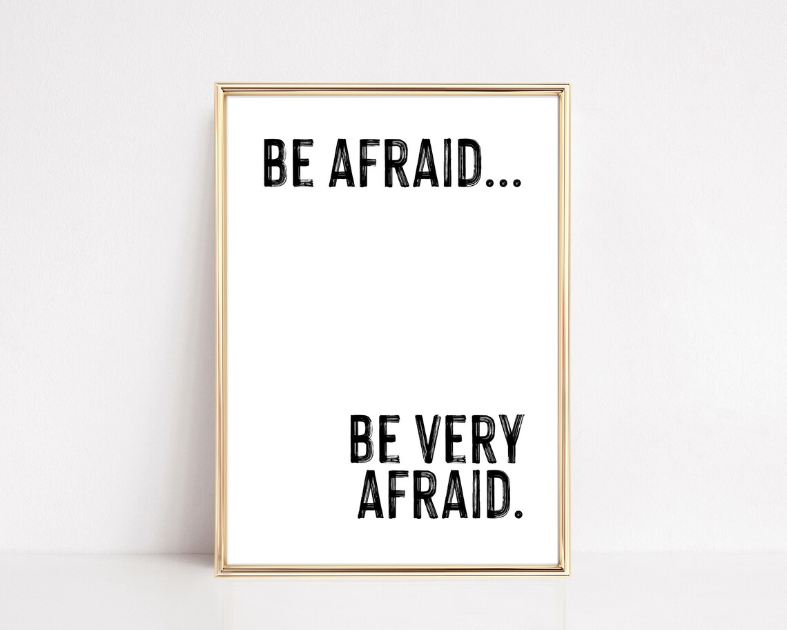 Spooky Decor Funny Halloween Minimalist Art Print