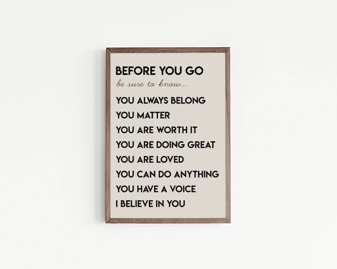 Affirmation Wall Art for Kids, Classroom Decor