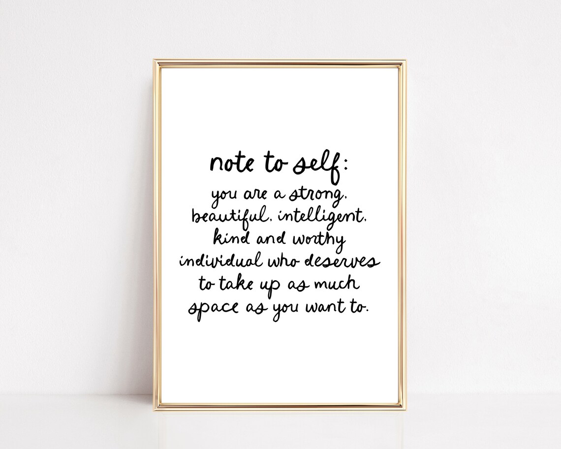 Positive Affirmations Motivational Quote Art Print