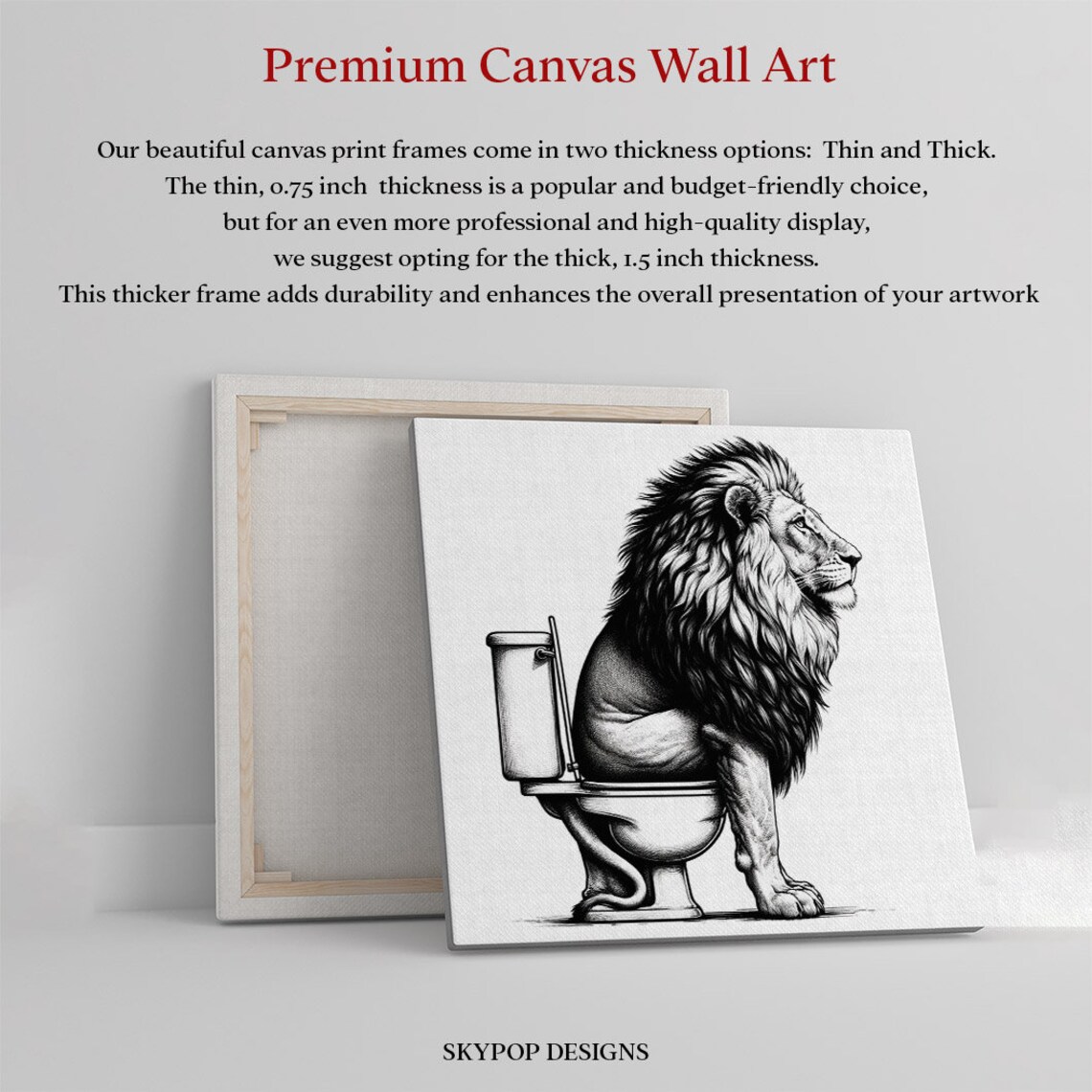 Lion Profile Black White Engraving Majestic Mane Wildlife Animal Wall Art Poster - Image 4