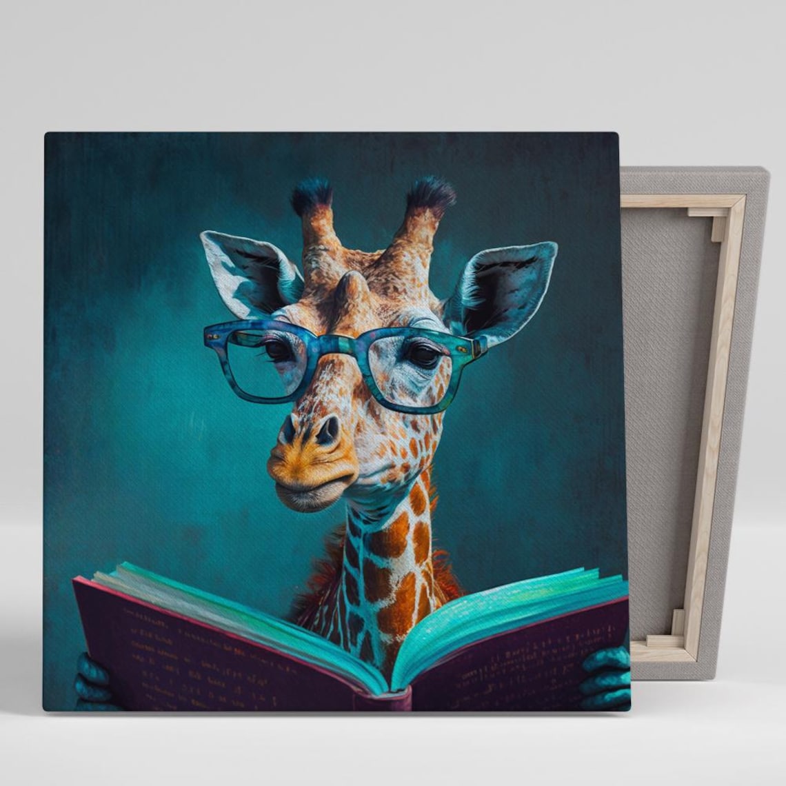 Giraffe Wall Art, Whimsical Contemporary Decor Print