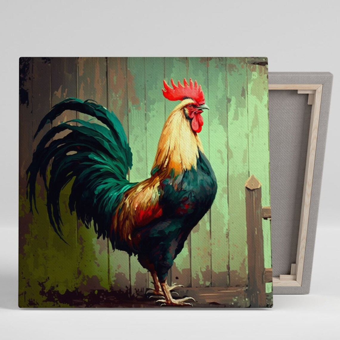 Rooster Farmhouse Wall Art Print, Farm Kitchen Decor